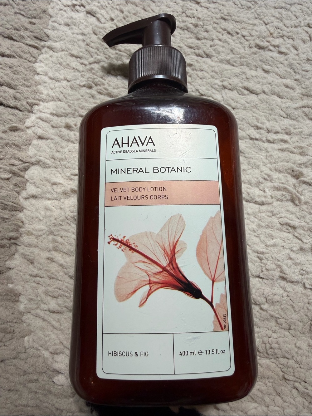 AHAVA Mineral Botanic Velvet Body Lotion — Hibiscus & Fig (Brown/Pink)